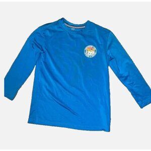 Southern Tide Rashguard Boys XS 4/5 Swim Shirt UPF Long Sleeve Blue EUC